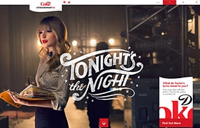 網站制作之泰勒·斯威夫特粉絲的設計